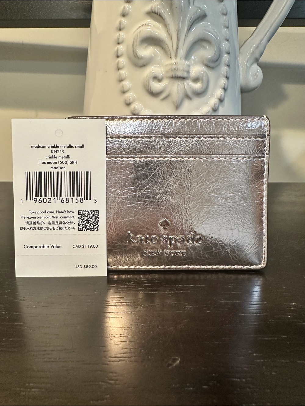 Kate Spade Madison Metallic Small Slim Card Holder - Picture 4 of 11